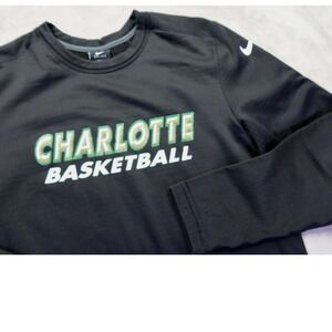 University North Carolina UNCC Sweatshirt S Charlotte Basketball Nike Therma Fit